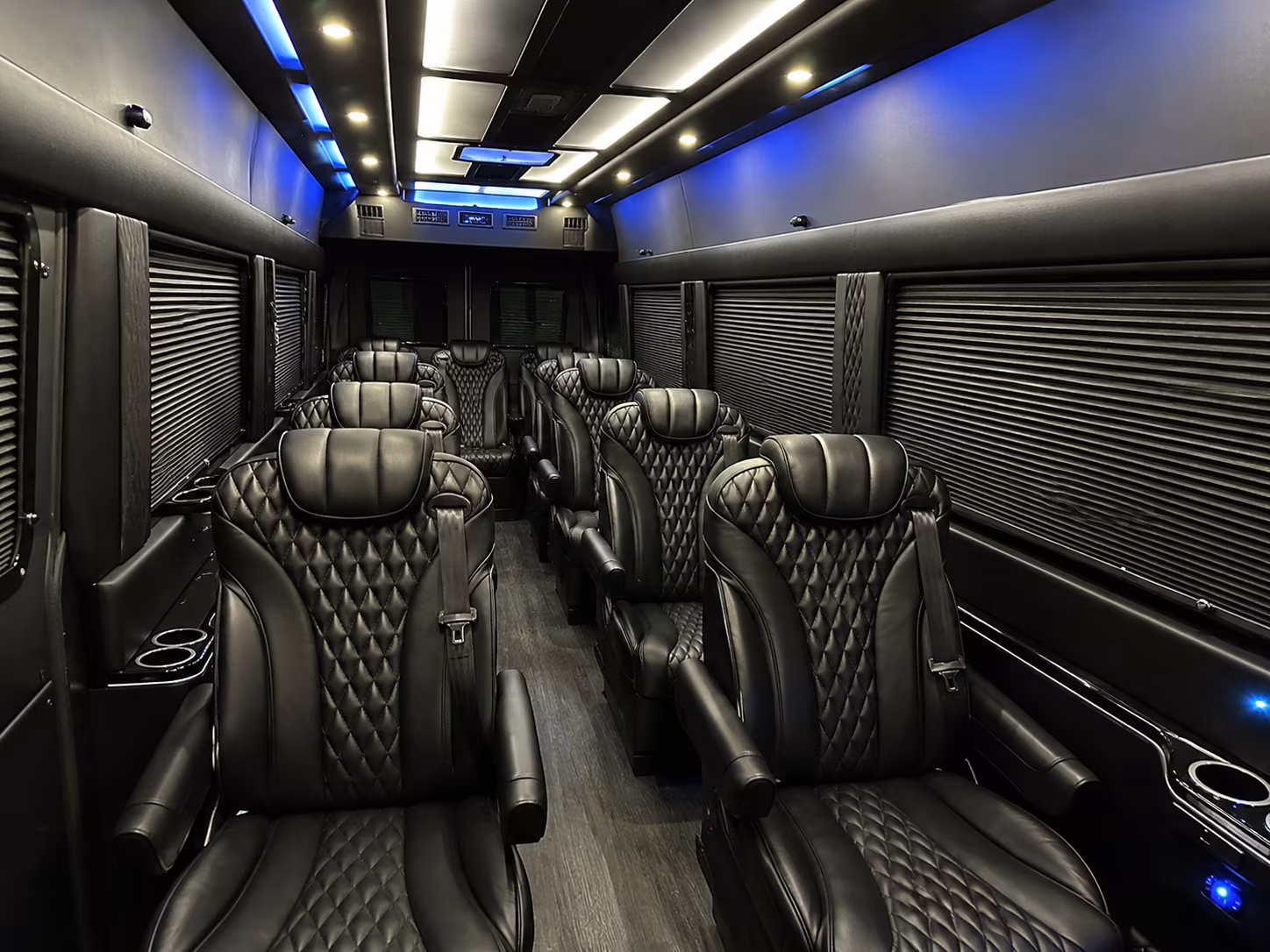 Denton Airport Shuttle & Transportation party bus exterior