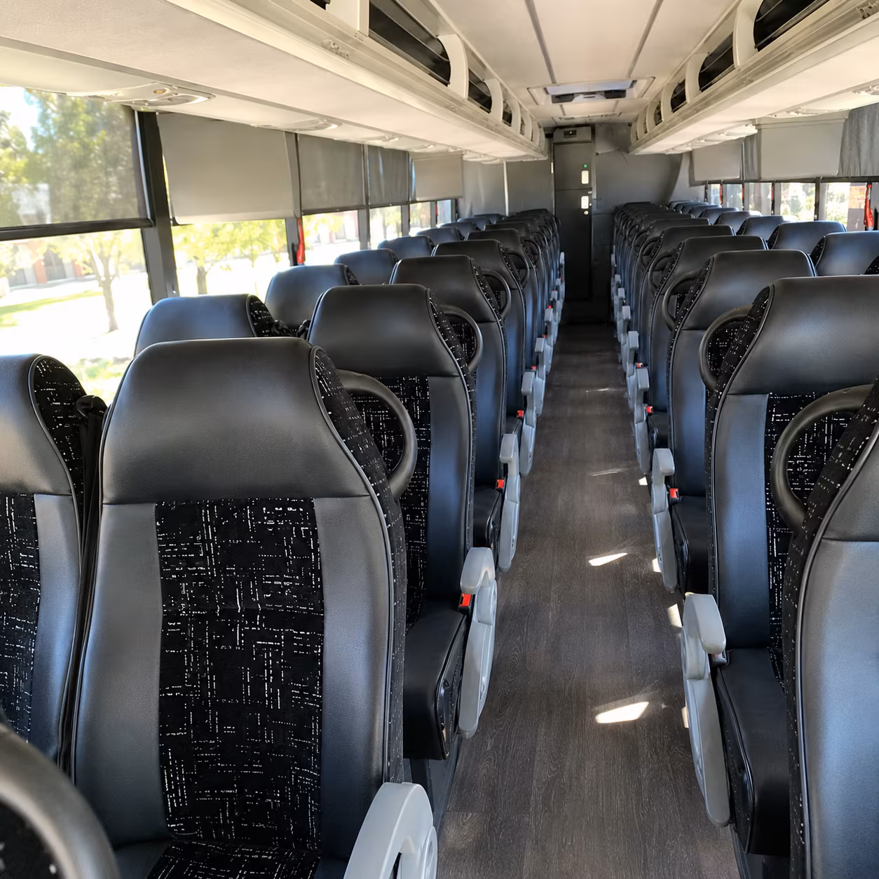 Denton Airport Shuttle & Transportation party bus interior