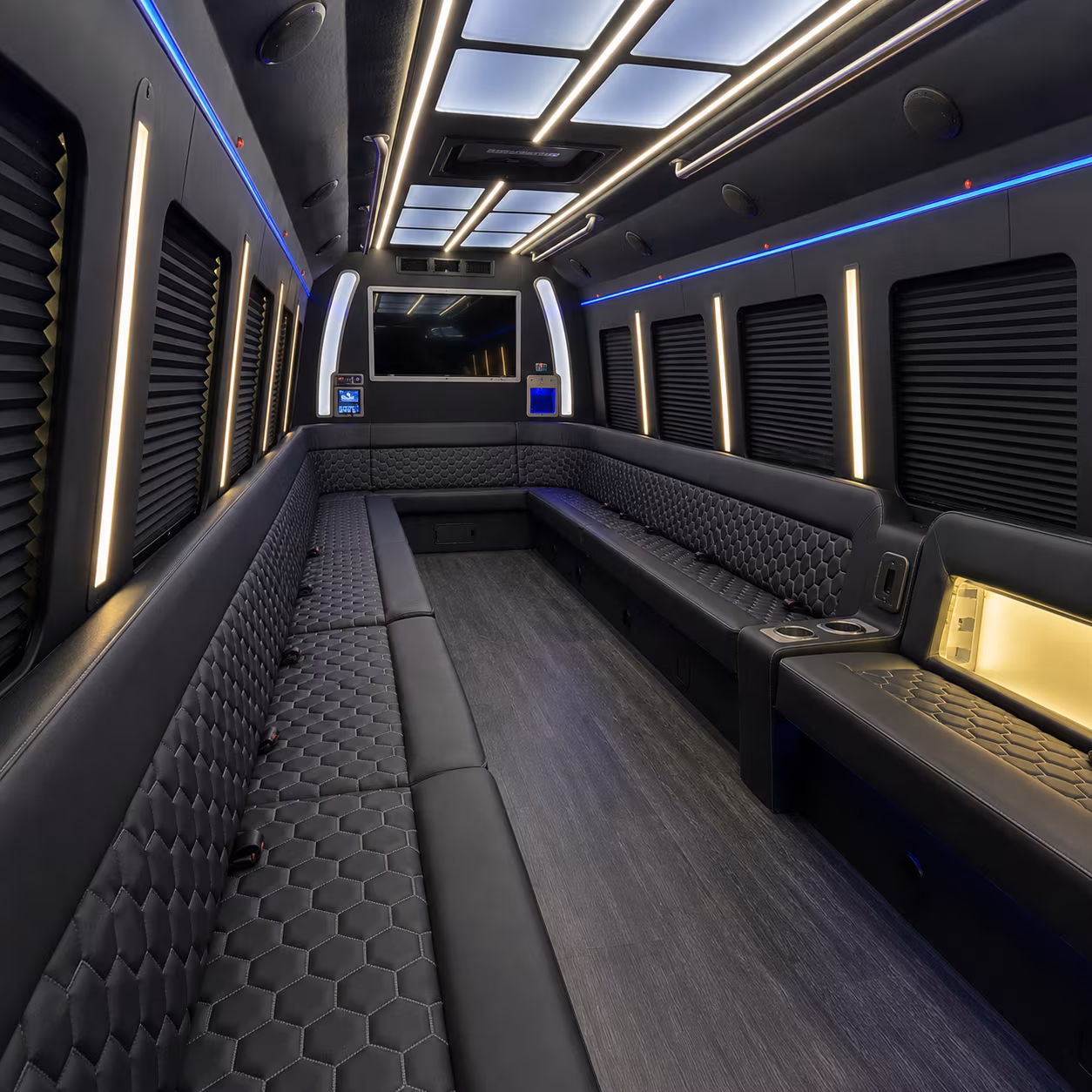 Denton Birthday, Sweet 16, & Quinceañera Transportation party bus exterior