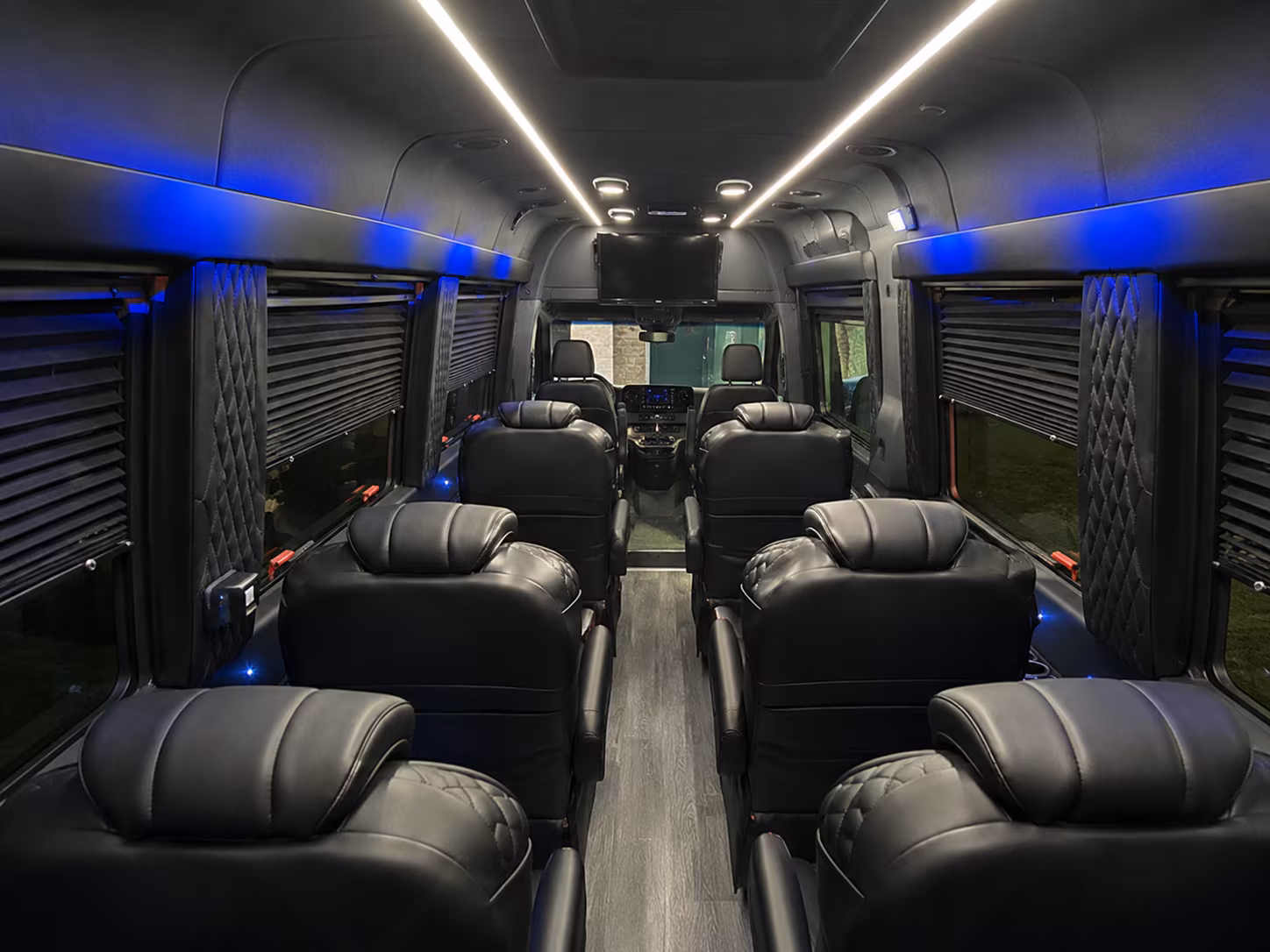 Denton Corporate Transportation party bus exterior