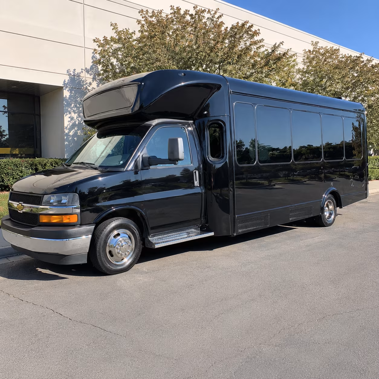 Denton Private Event Transportation party bus exterior