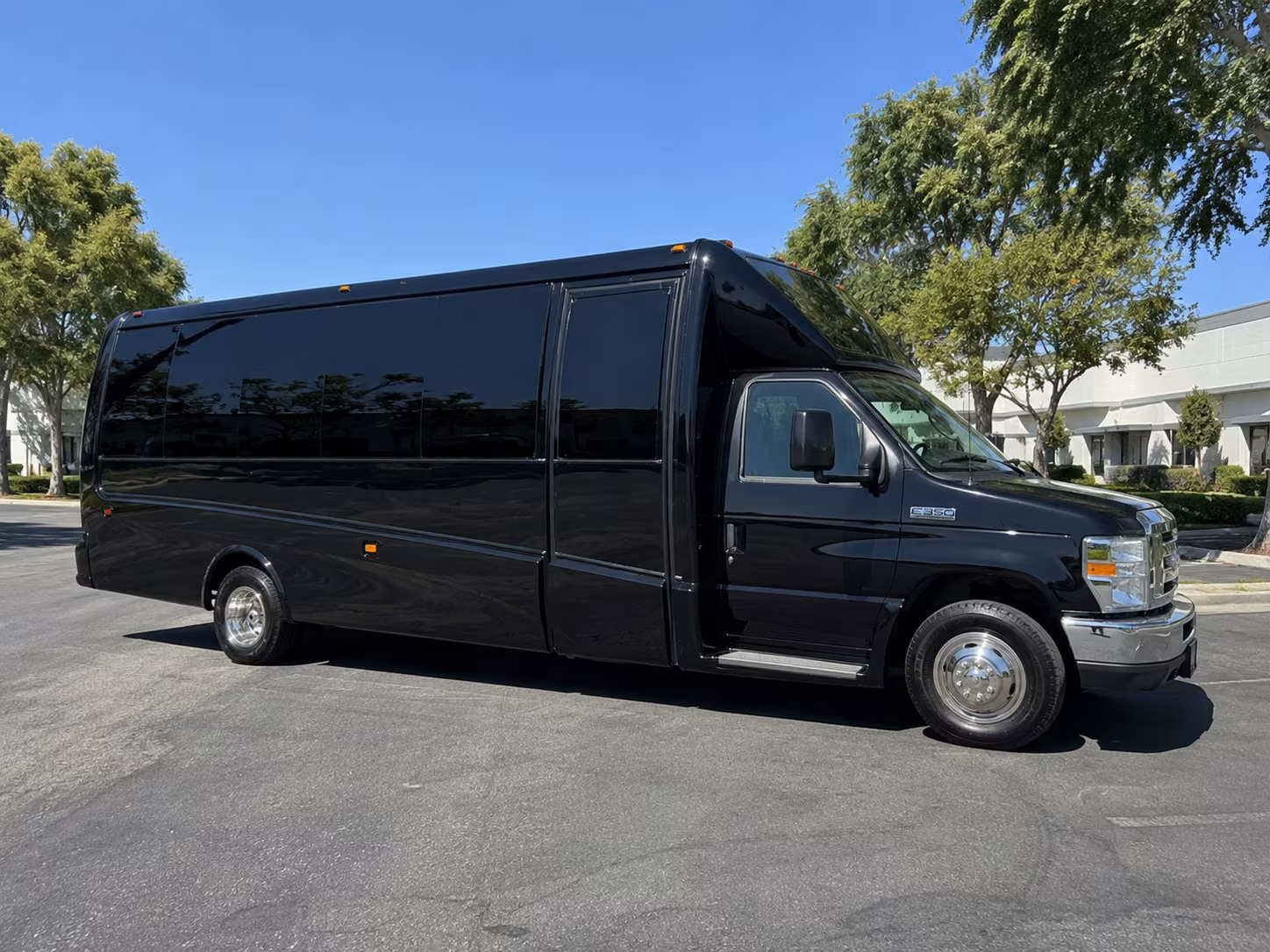 Denton Private Event Transportation party bus exterior