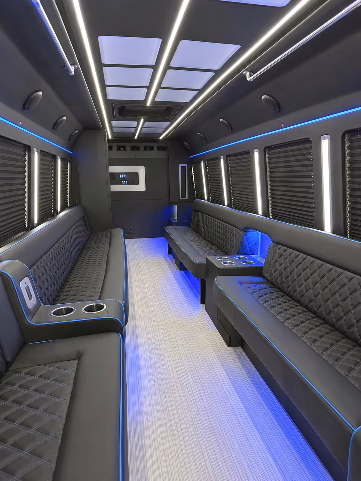 Denton Prom & Homecoming Transportation party bus interior