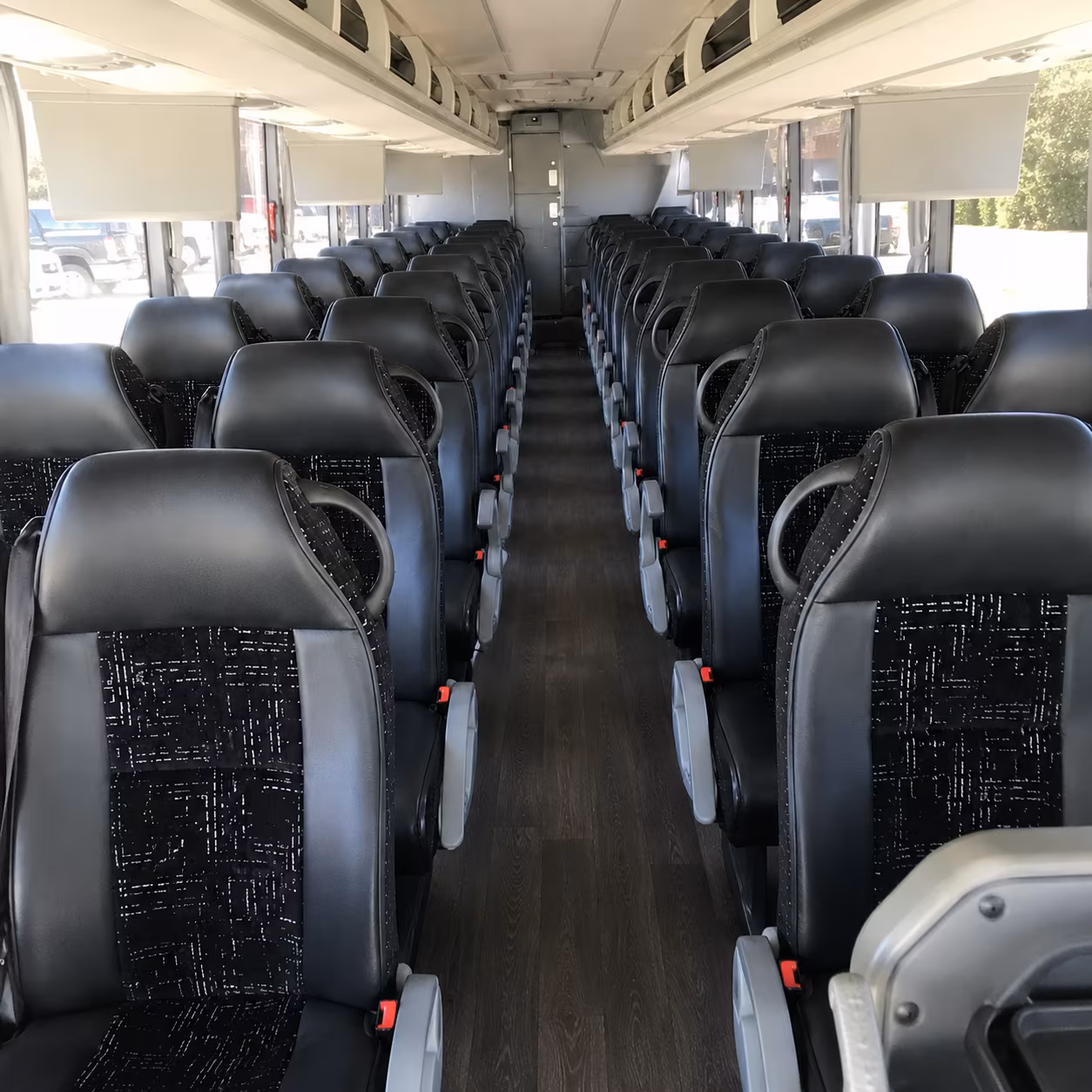 Denton School Event Transportation party bus exterior