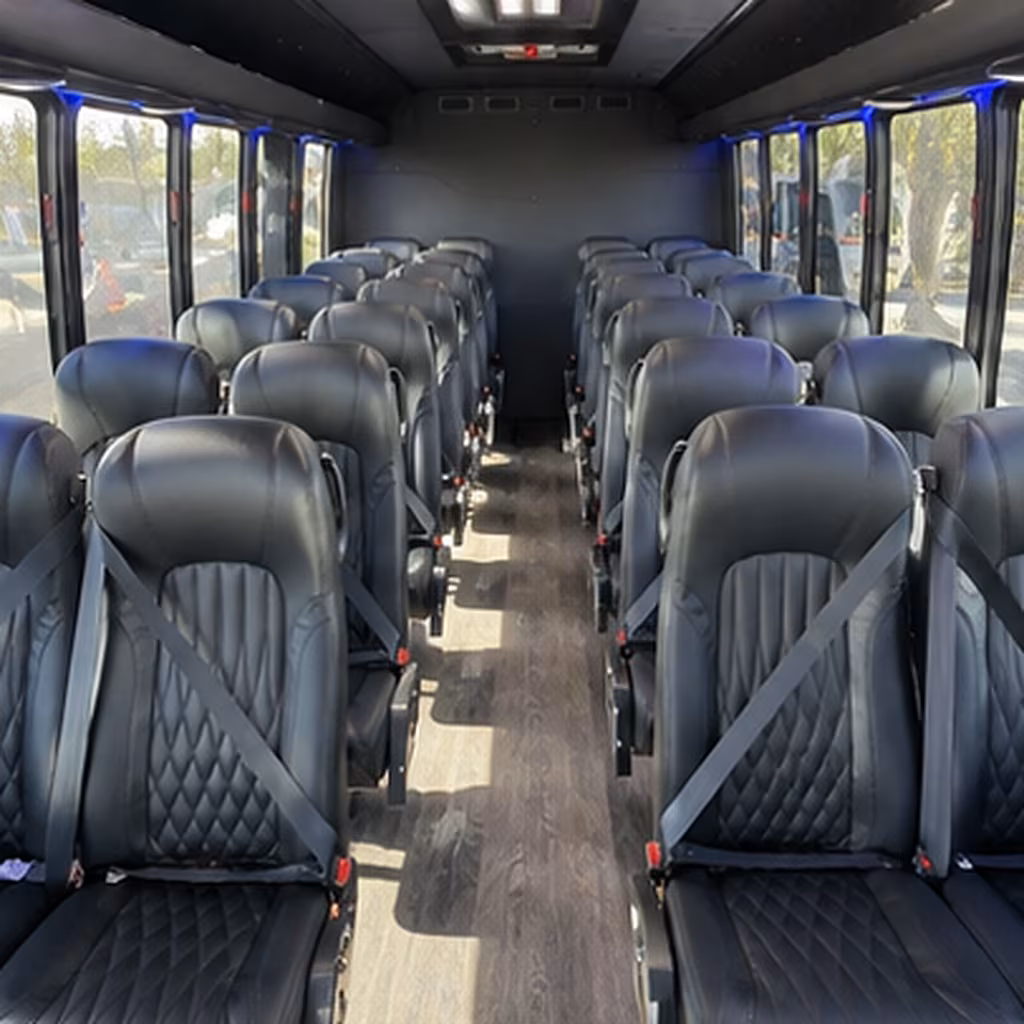 Denton School Event Transportation onboard seating