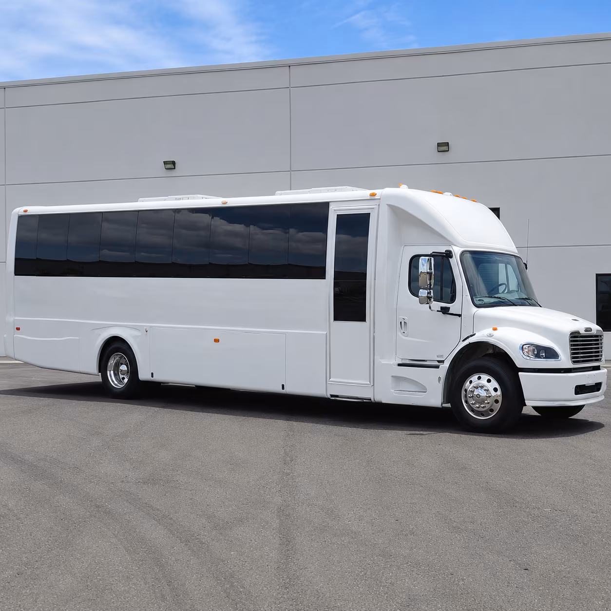 Denton Sporting Event Transportation party bus exterior