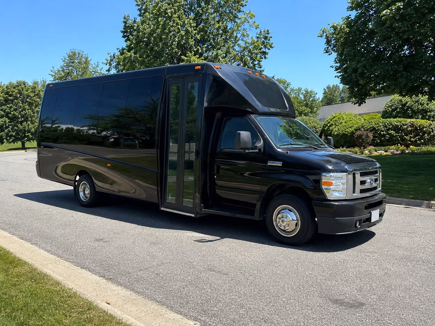 Denton Sporting Event Transportation party bus exterior
