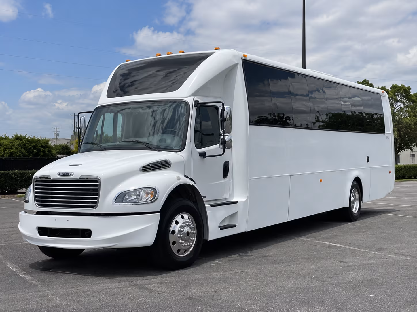 Denton Sporting Event Transportation party bus exterior