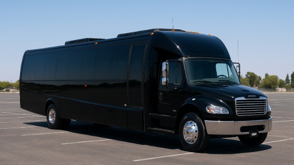 Exterior of Charter Bus Company Grapevine's 20 Passenger Party Bus in Grapevine