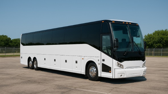 Exterior of Denton Party Bus Company's 40 Passenger Party Bus in Denton