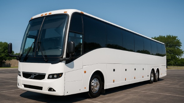 Exterior of Charter Bus Company Flower Mound's 50 Passenger Party Bus in Flower Mound