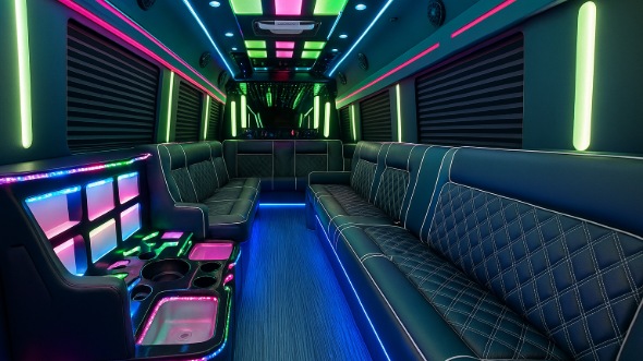 denton 30 passenger party bus rental